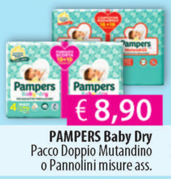 Acqua & Sapone Pampers Baby Dry offerta