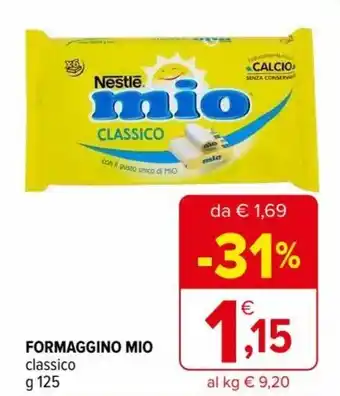Iperal Mio Formaggino classico 125 g offerta