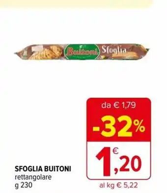 Iperal Sfoglia Buitoni rettangolare 230 g offerta