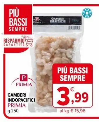 Iperal Primia Gamberi Indopacifici 250 g offerta