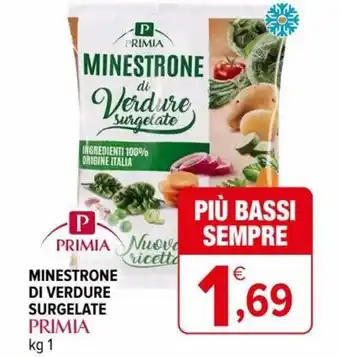 Iperal Primia MInestrone Di Verdure Surgelate 1 kg offerta