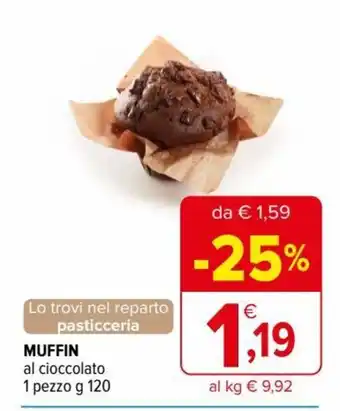 Iperal Muffin al cioccolato 1 pezzo 120 g offerta