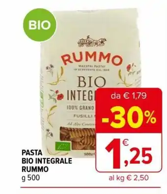 Iperal Pasta Bio Integrale Rummo 500 g offerta