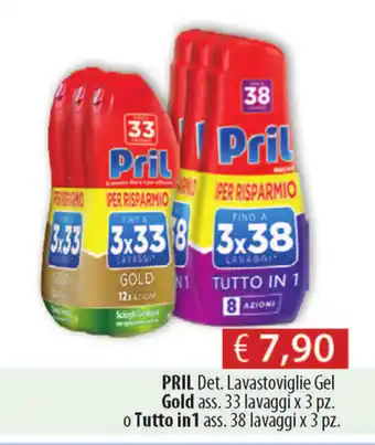 Acqua & Sapone Pril Gold 3pz o Tutti in1 3pz offerta