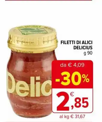Iperal Delicius Filetti Di Alici 90 g offerta