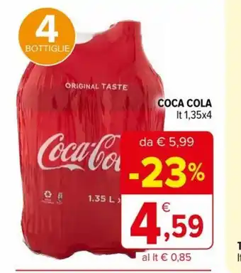Iperal Coca Cola 1,35 lt x 4 offerta