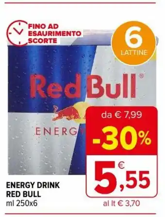 Iperal Red Bull Energy Drink 250 ml x 6 offerta