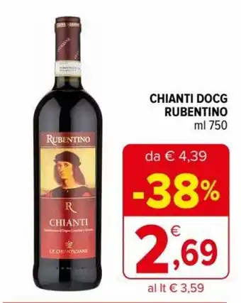 Iperal Chianti Docg Rubentino 750 ml offerta