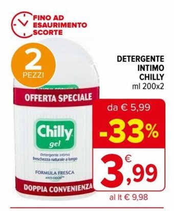 Iperal Chilly Detergente Intimo 200 ml x 2 offerta