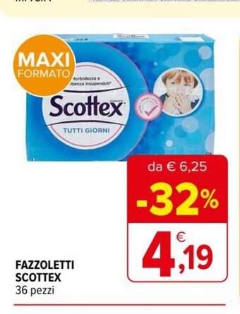 Iperal Scottex Fazzoletti 36 pezzi offerta