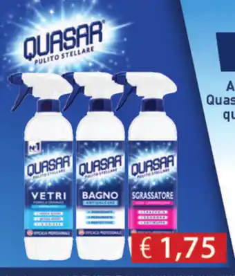 Acqua & Sapone Quasar Vetri, Bagno o Sgrassatore offerta