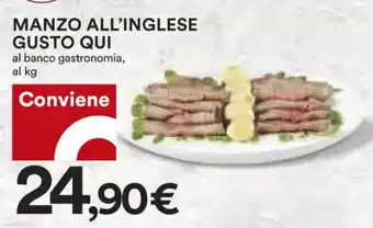 Coop Gusto Qui Manzo All'Inglese Al Banco Gastronomia offerta