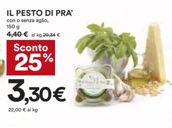 Coop Il Pesto Di Pra' Con O Senza Aglio, 150 g offerta