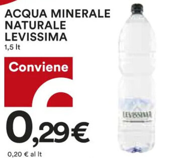 Coop Levissima Acqua Minerale Naturale 1,5 lt offerta
