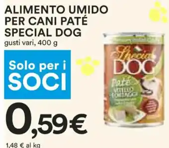 Coop Special Dog Alimento Umido Per Cani Paté Gusti Vari 400 g offerta