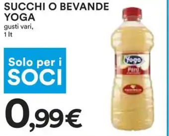 Coop Yoga Succhi o Bevande Gusti Vari 1 lt offerta