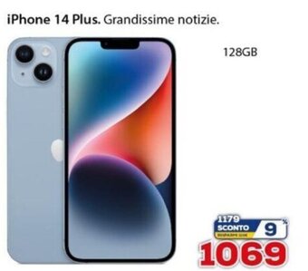 Euronics iPhone 14 Plus offerta