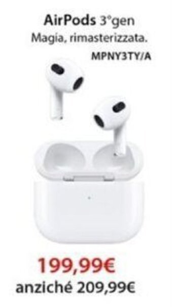Euronics AirPods 3°gen offerta