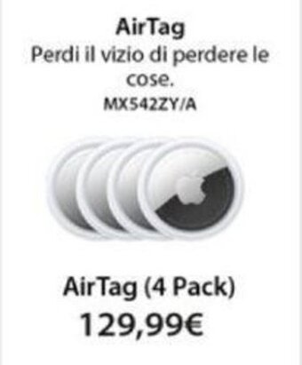 Euronics AirTag (4 Pack) offerta