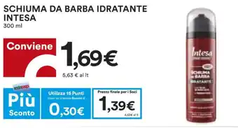Coop Intesa Schiuma da Barba Idratante 300 ml offerta