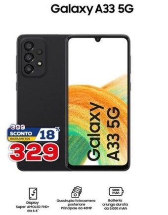 Euronics Samsung Galaxy A33 5G offerta