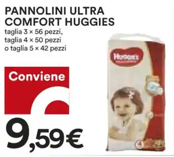 Coop Huggies Pannolini Ultra Comfort Taglia 3 x 56 pezzi, Taglia 4 x 50 Pezzi o Taglia 5 x 42 pezzi offerta