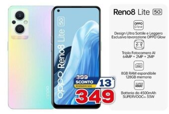 Euronics Oppo Reno8 Lite 5G offerta