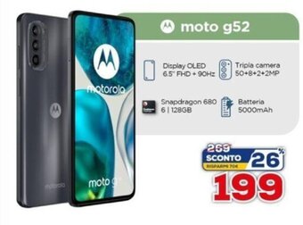 Euronics moto g52 offerta