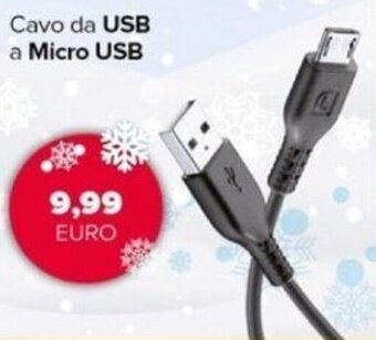 Euronics Cellularline Cavo da USB a Micro USB offerta