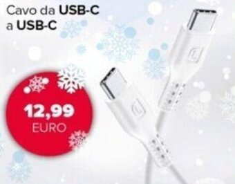 Euronics Cellularline Cavo da USB-C a USB-C offerta