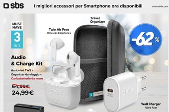 Euronics sbs Audio & Charge Kit offerta