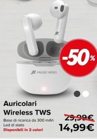 Euronics Auricolari Wireless TWS offerta