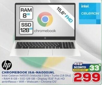 Euronics HP Chromebook 15A-NA0001NL offerta