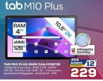 Euronics Lenovo Tab M10 plus 3GEN ZAAJ0387SE offerta