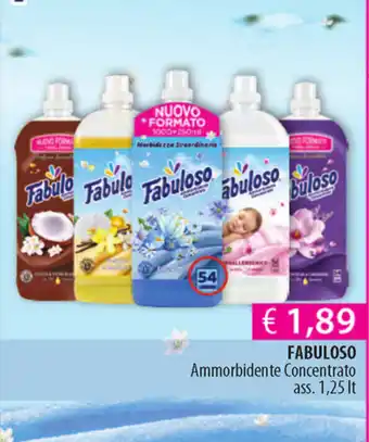Acqua & Sapone Fabuloso Ammorbidente Concentrato 1,25 lt offerta