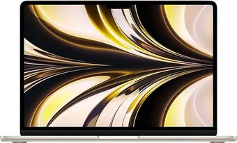 Apple 2022 pc portatile macbook air con chip m2: display liquid retina 13,6", 8gb di ram, 256gb di archiviazione ss...