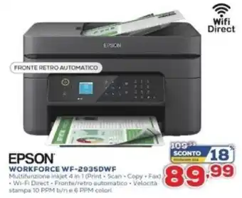 Euronics Epson Workforce WF-2935DWF offerta