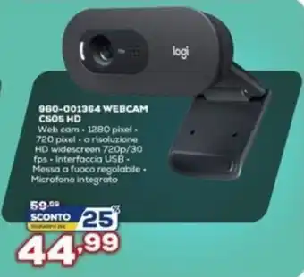 Euronics Logitech 960-001364 Webcam C505 HD offerta