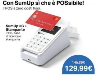Euronics SumUp 3G + Stampante offerta