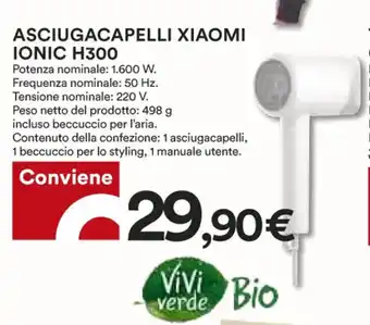 Coop Asciugacapelli Xiaomi Ionic H300 offerta