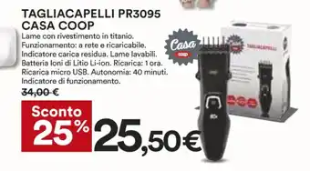 Coop TagliaCapelli PR3095 Casa Coop offerta
