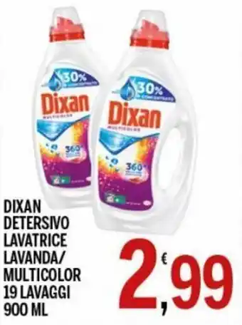 Dixan Detersivo Lavatrice Lavanda/Multicolor 19 Lavaggi 900 ml