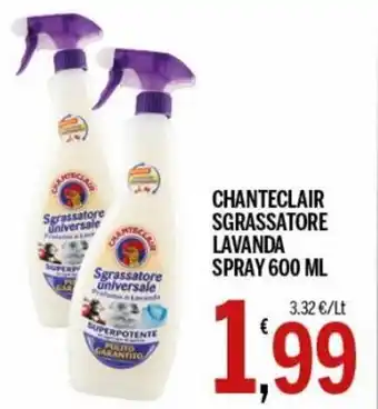 Chanteclair Sgrassatore Lavanda Spray 600 ml