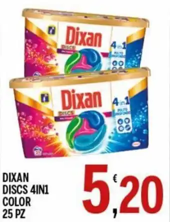 Dixan Discs 4in1 Color 25 pz