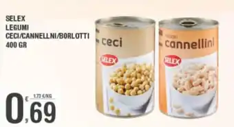 Super Carni Selex Legumi Ceci/Cannellni/Borlotti 400 gr offerta