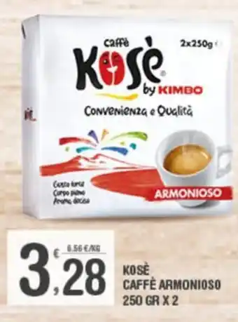 Super Carni Kosè Caffè Armonioso 250 gr x 2 offerta