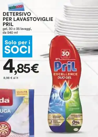 Pril Detersivo Per Lavastoviglie gel, 30 o 35 lavaggi, da 540 ml