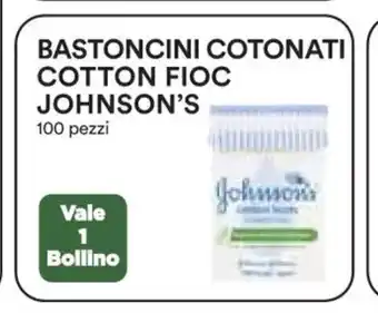Johnson's Bastoncini Cotonati Cotton Fioc 100 pezzi