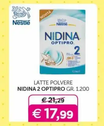 Universo Bimbo Nidina 2 Optipro Latte Polvere 1200 gr. offerta