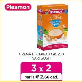 Plasmon Crema di Cereali gr. 230 vari gusti